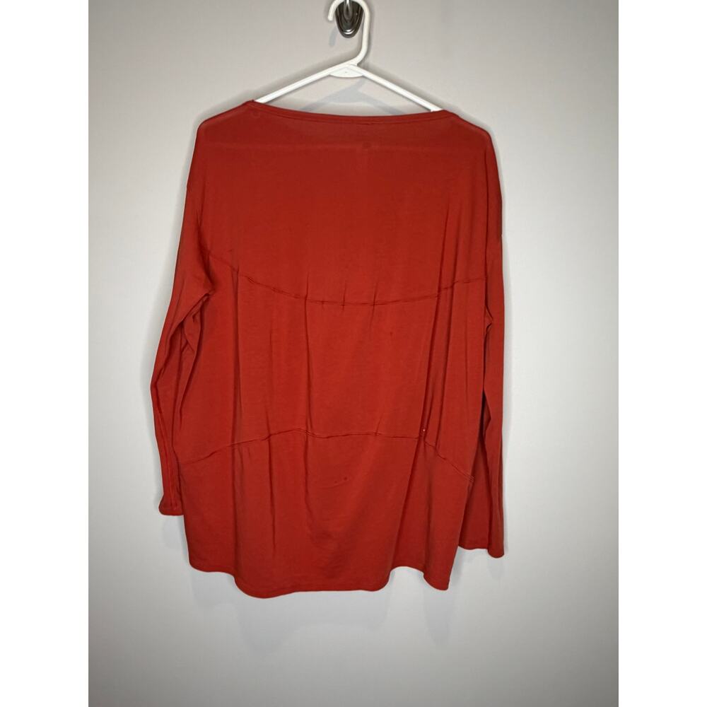 Lululemon Spiced Copper Long Sleeve Top Size 8 Relaxed Fit Athleisure - Picture 7 of 8